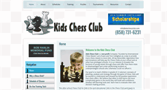 Desktop Screenshot of kidschessclub.com
